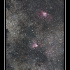 Nébuleuses M16 et M17 – © Christophe Gervier